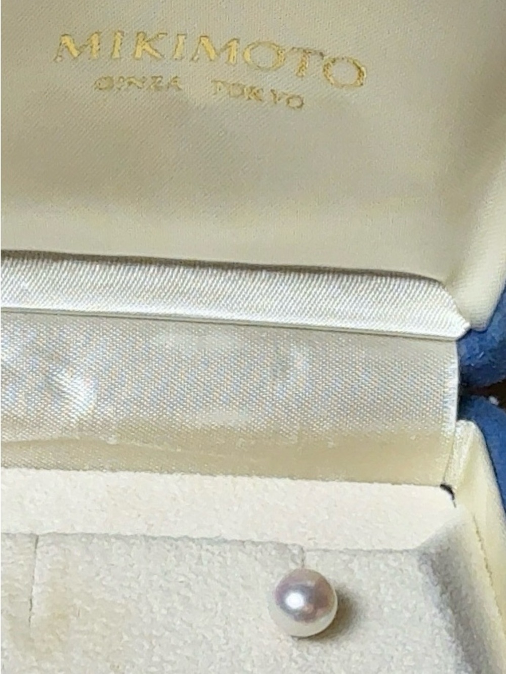 Mikimoto AAA Akoya Pearl 18K White Gold SINGLE Stud Earring 6-6.5mm Box - Picture 10 of 11